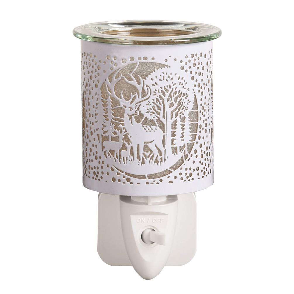 Aroma White & Gold Deer Family Plug In Wax Melt Warmer Extra Image 1